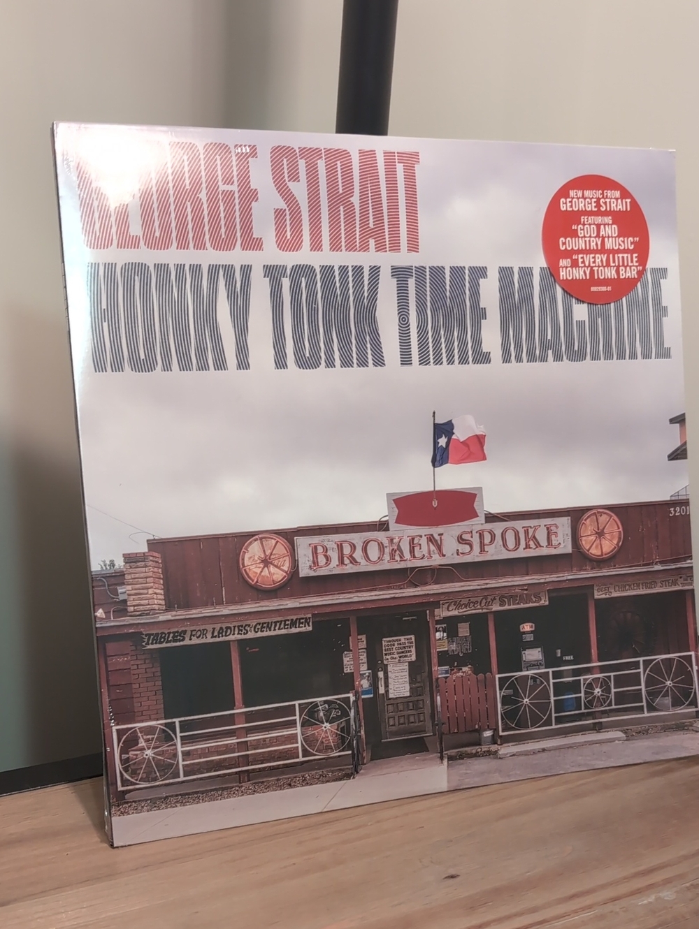 George Strait Honky Tonk Time Machine' Vinyl - Broken Spoke Artwork